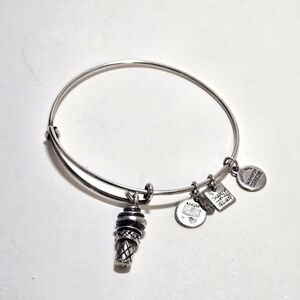 Alex and Ani Silver Bracelet Ice Cream Cone Has All Charms Excellent Condition